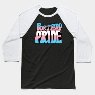 Portland Pride Festival - Trans - Oregon Silhouette Baseball T-Shirt